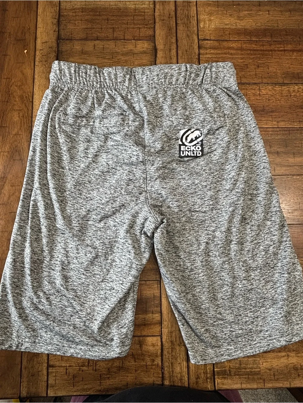 Ecko Unlimited Heather Grey Athletic Drawstring Shorts